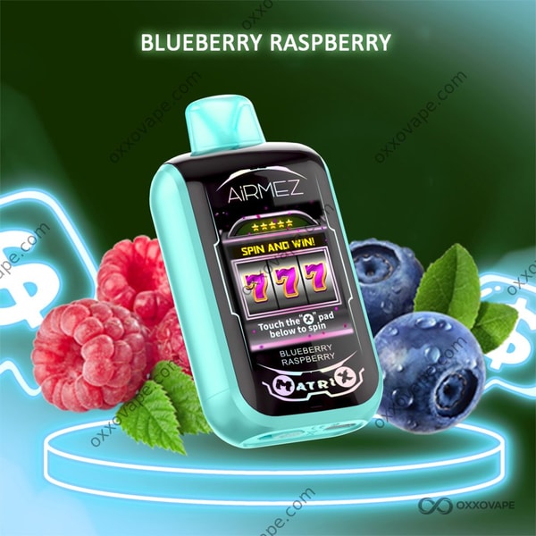 Airmez Matrix Pro 30000 Blueberry Raspberry flavour disposable vape EU Warehouse