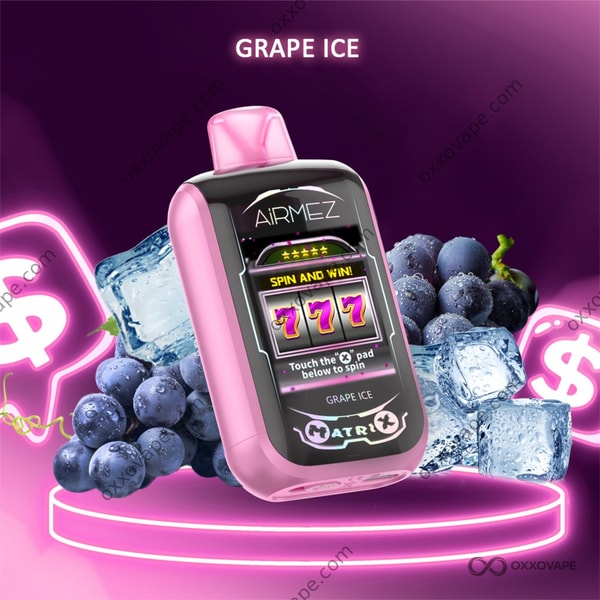 Airmez Matrix Pro 30000 Grape Ice flavour disposable vape EU Warehouse