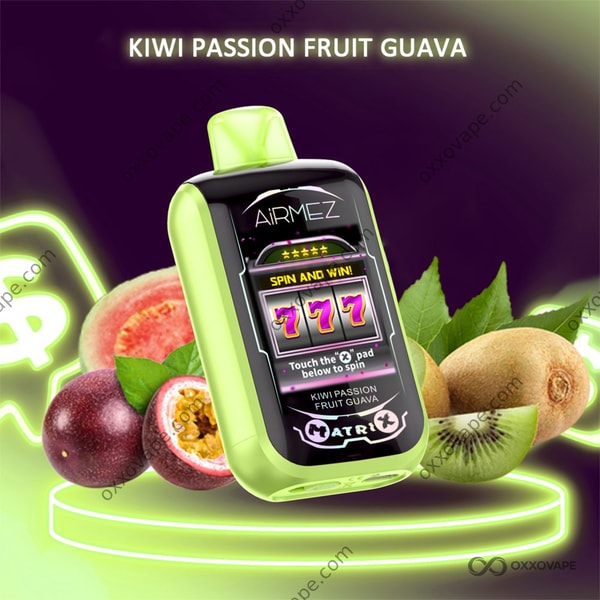 Airmez Matrix Pro 30000 Kiwi Passion Fruit Guava flavour disposable vape EU Warehouse