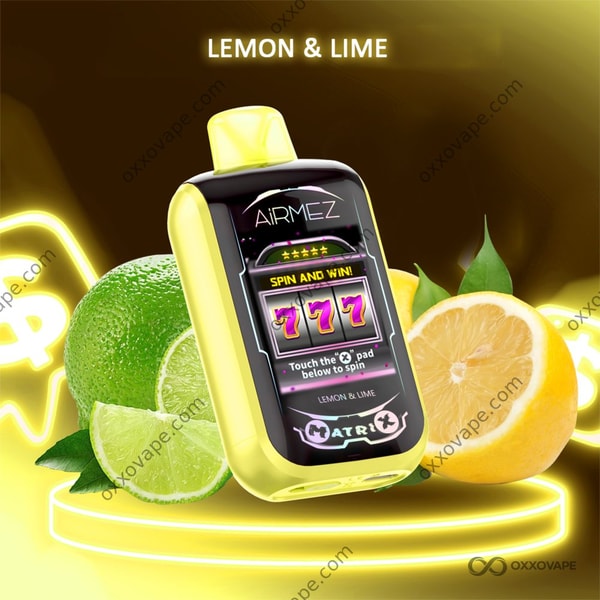 Airmez Matrix Pro 30000 Lemon and Lime flavour disposable vape EU Warehouse