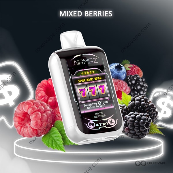 Airmez Matrix Pro 30000 Mixed Berries flavour disposable vape EU Warehouse