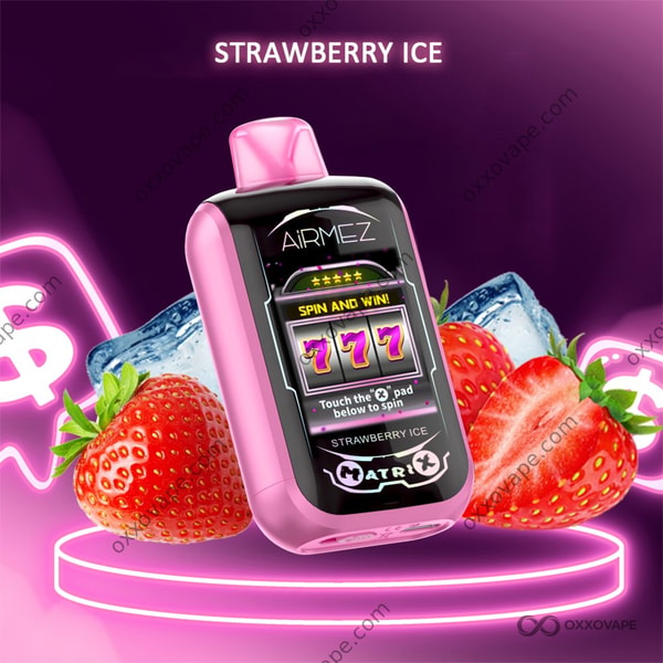Airmez Matrix Pro 30000 Strawberry Ice flavour disposable vape EU Warehouse