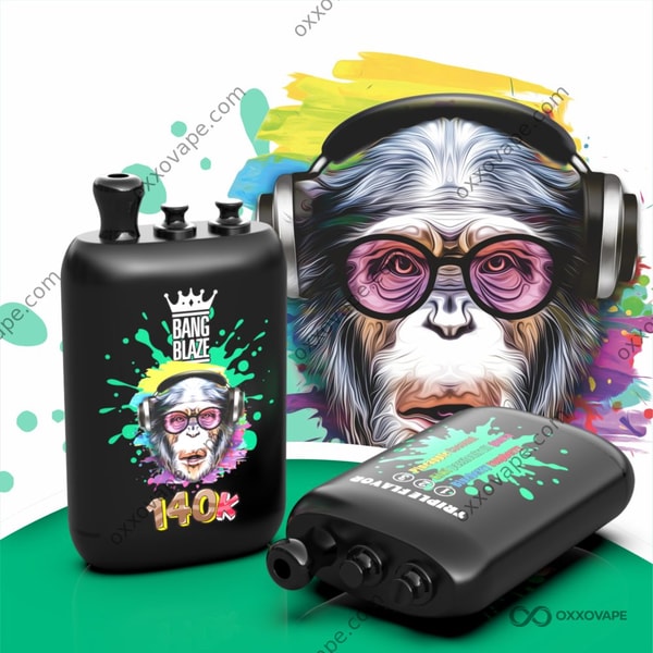Bang Blaze 140000 140K Puffs Blueberry Raspberry Kiwi Passion Fruit Guava Pineapple Coconut Triple Flavor Disposable Vape