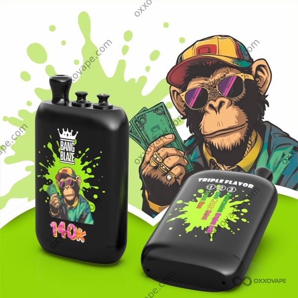 Bang Blaze 140000 140K Puffs Lemon Lime Aloe Mango Melon Watermelon Dragon Fruit Triple Flavor Disposable Vape