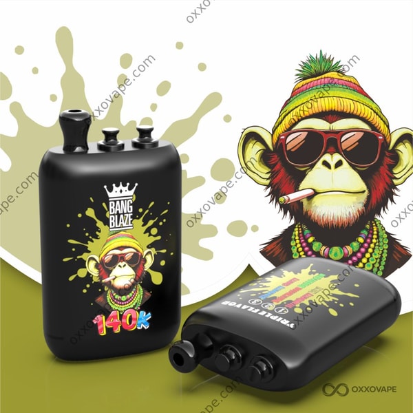 Bang Blaze 140000 140K Puffs Strawberry Kiwi Watermelon Bubblegum Blueberry Cherry Triple Flavor Disposable Vape