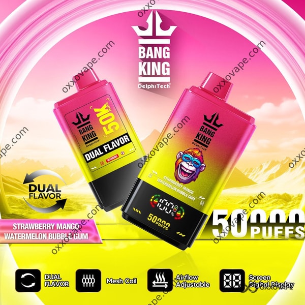Bang King 50000 Bubble Gum alla fragola, mango e anguria