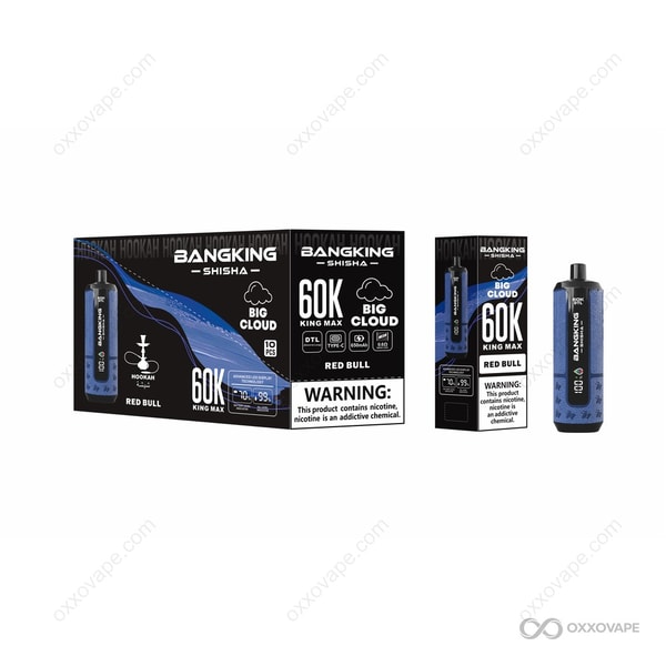 Bang King Shisha 60000 Red Bull flavor 60K puffs energy drink disposable vape