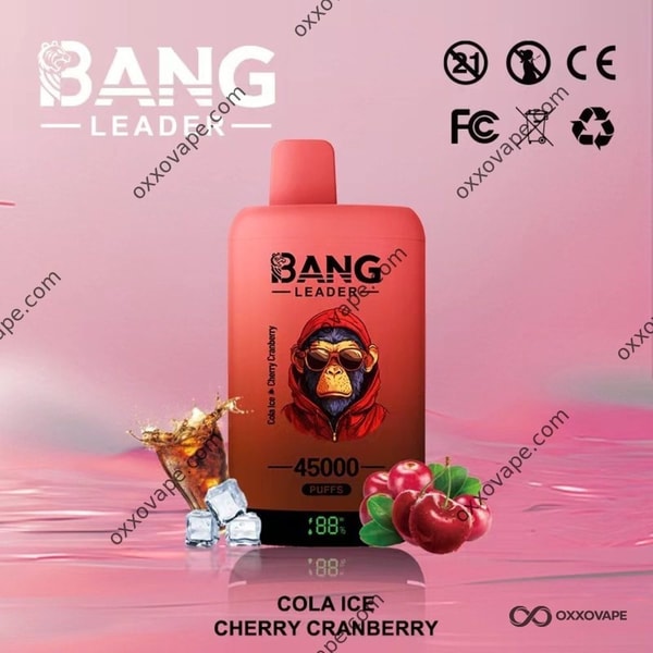 Bang Leader 45000 Cola Ice und Cherry Cranberry Dual Flavour Einweg-Vape 45K Puffs