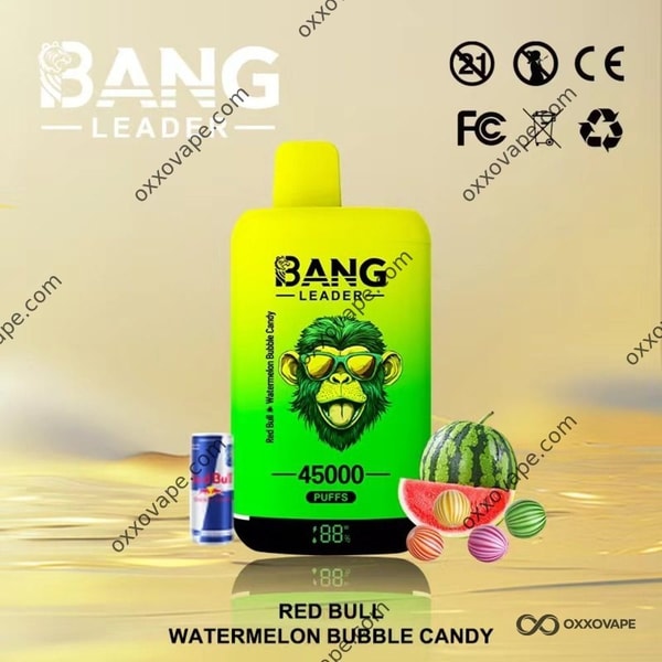 Bang Leader 45000 Red Bull und Watermelon Bubble Candy Einweg-Vape-45K-Puffs mit zwei Geschmacksrichtungen