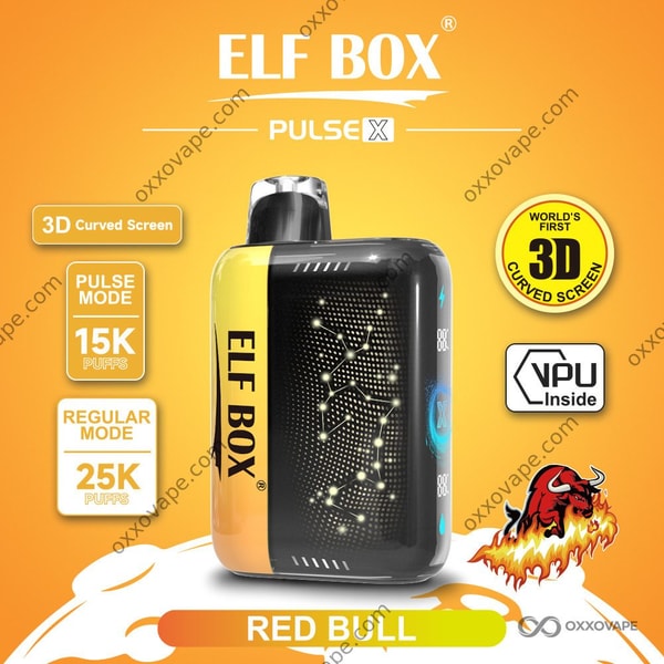 ELF BOX Pulse X 25000 Red Bull energy drink flavor disposable vape 25K puffs