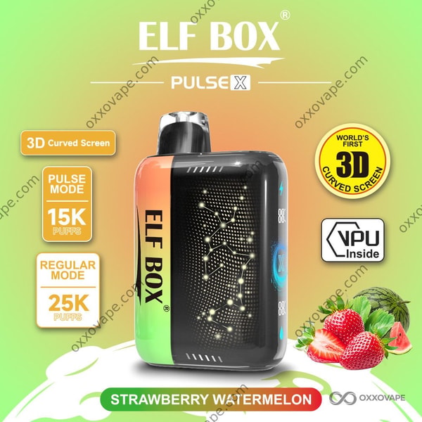 ELF BOX Pulse X 25000 Strawberry Watermelon flavor disposable vape 25000 puffs