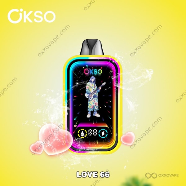 OKSO Magic Mirror 50000 Love 66 wegwerpvapebox met romantische roze en gemengde fruitstijl