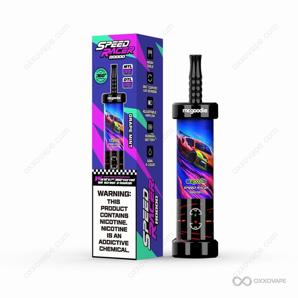 Mr.Goodie Speed Racer 80000 Grape Mint Flavor Disposable Pod System
