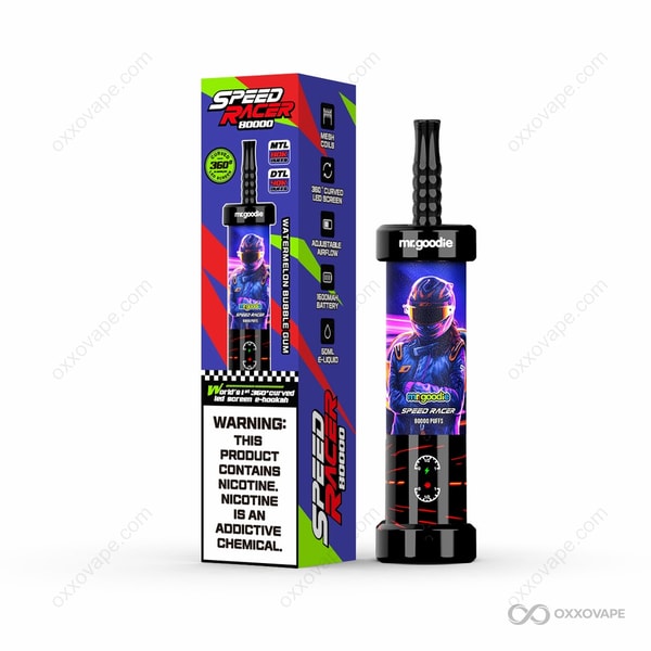 Mr.Goodie Speed Racer 80000 Watermelon Bubble Gum Flavor Disposable Pod System