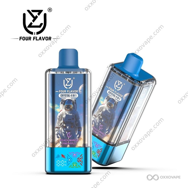 UZY Crystal 100000 disposable vape Combo Pack 6 box with Peach Mango Pineapple, Blueberry Raspberry, Lemon Lime, and Watermelon Bubblegum