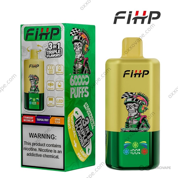 FIHP 60000 packaging box for Strawberry Watermelon Tropical Fruit Lemon Peach combo