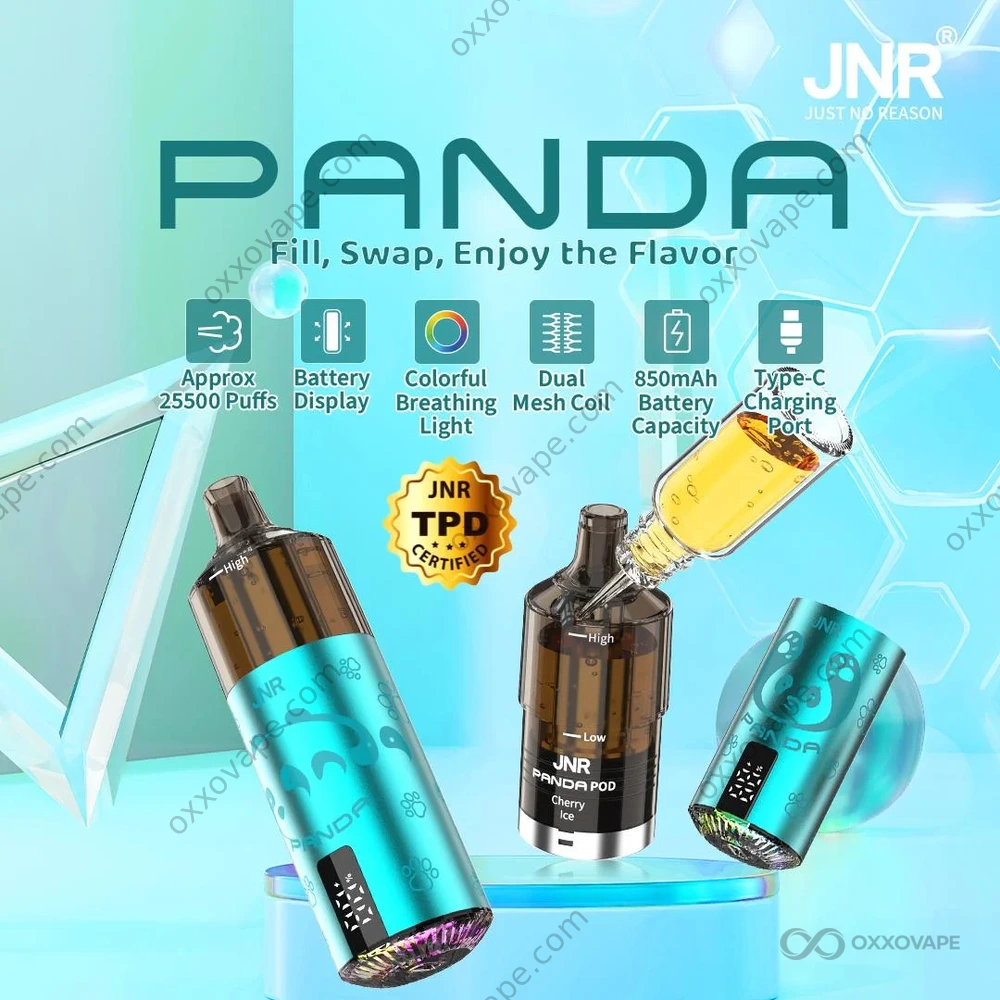 pan flavor vape JNR Panda 25500 25.5K Puffs Disposable | Dual Mesh Coil & Smart Screen | Refillable Oil Vape Choose Flavour::Yellow Edition 26 2 vm Buy Good Good -