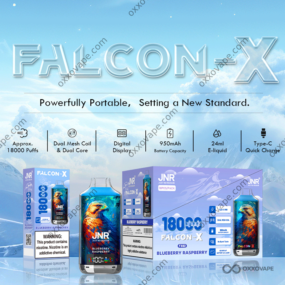 jnr vape flavors Falcon X 18000 18K Puffs Disposable | Dual Mesh Coil & Rechargeable | Best Fruit Vape Is anyone still drinking elux flavours list Colors:Lake Blue